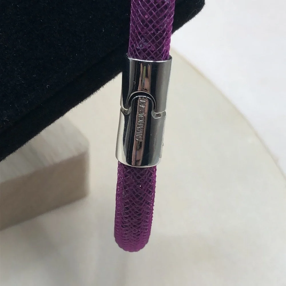 Swarovski sturdust mesh crystal bracelet dressy sparkling statement look.